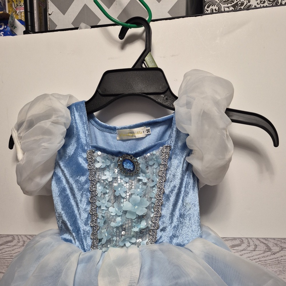 Cinderella Costume Dress Princess SZ 4, 5/6 Girls tulle underskirt - Picture 5 of 12